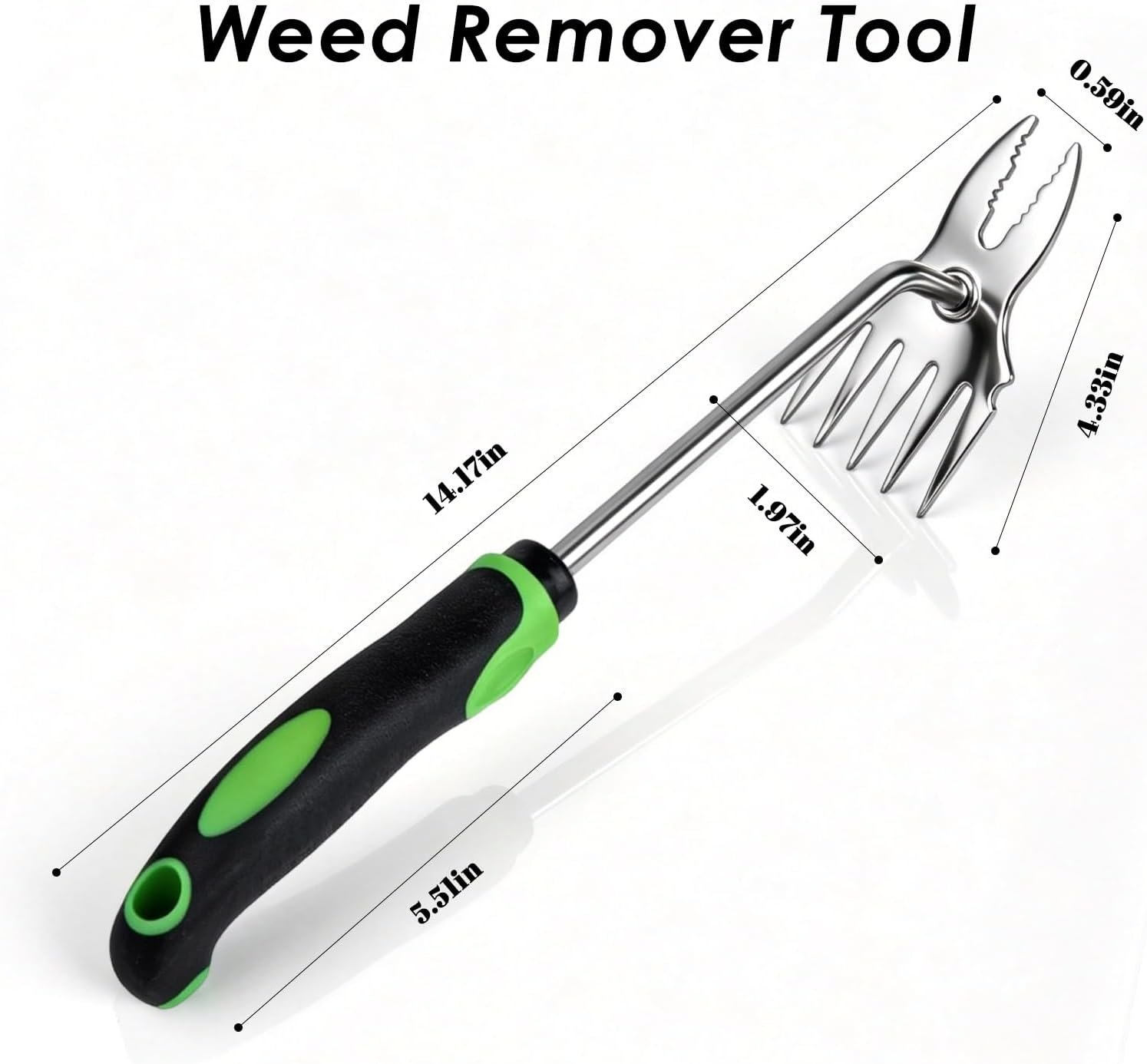 Weed Puller Tool, Weed Puller Hand Weeding Tool, Weeder Tool, Weed Remover Tool for Garden Tools & Gardening Hand Tools, Manual Dandelion Root Remover, Ergonomic Handle for Lawn Yard