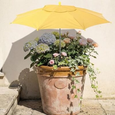 Adjustable Yellow Plant Shade Umbrella