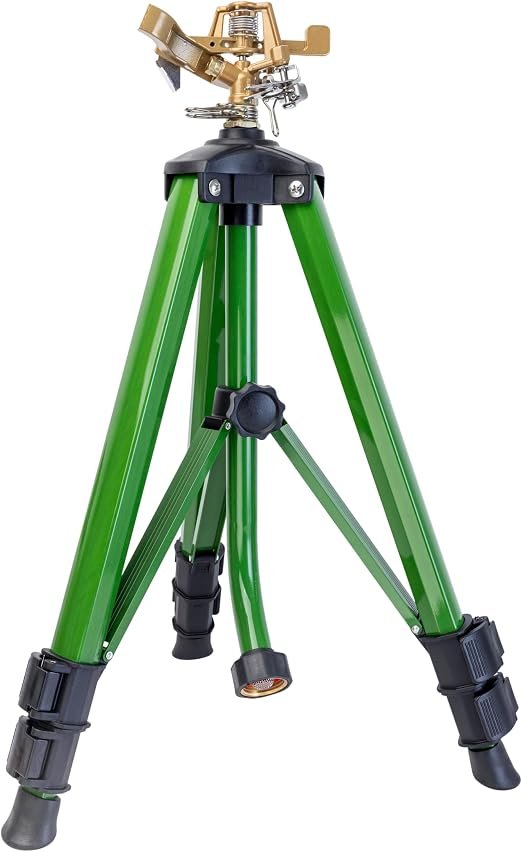 Tripod Zinc Impact Sprinkler, Adjustable Height