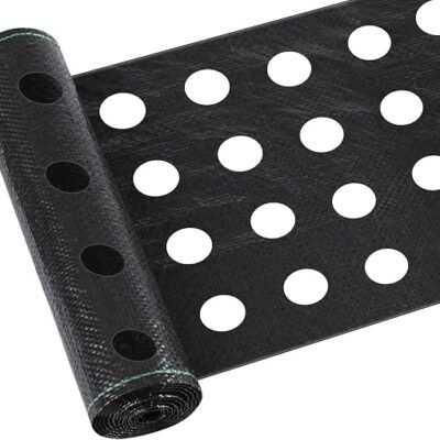 Pre-Cut Planting Hole Weed Barrier Fabric