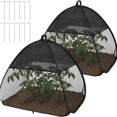 2-Pack Pop-Up Plant Protection Mesh Tents