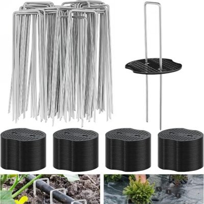 Garden Landscape Staples and Fabric Repair Tape Set