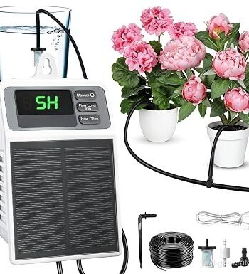 Solar Automatic Drip Irrigation System,Auto Self Watering Kit with Timer
